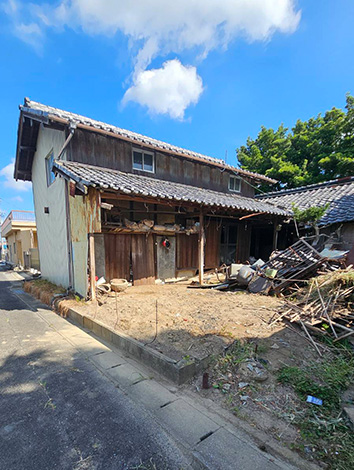 愛西市木造家屋解体工事